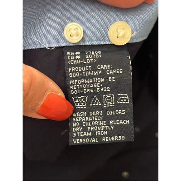 Vintage Y2K Tommy Hilfiger button up shirt XL yacht - Picture 7 of 9